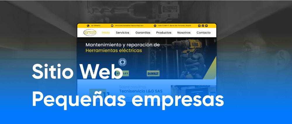 Diseño y desarrollo Sitio Web Pequeñas empresas